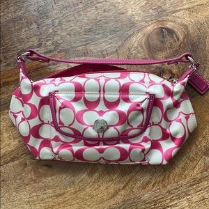 Nylon coach wristlet